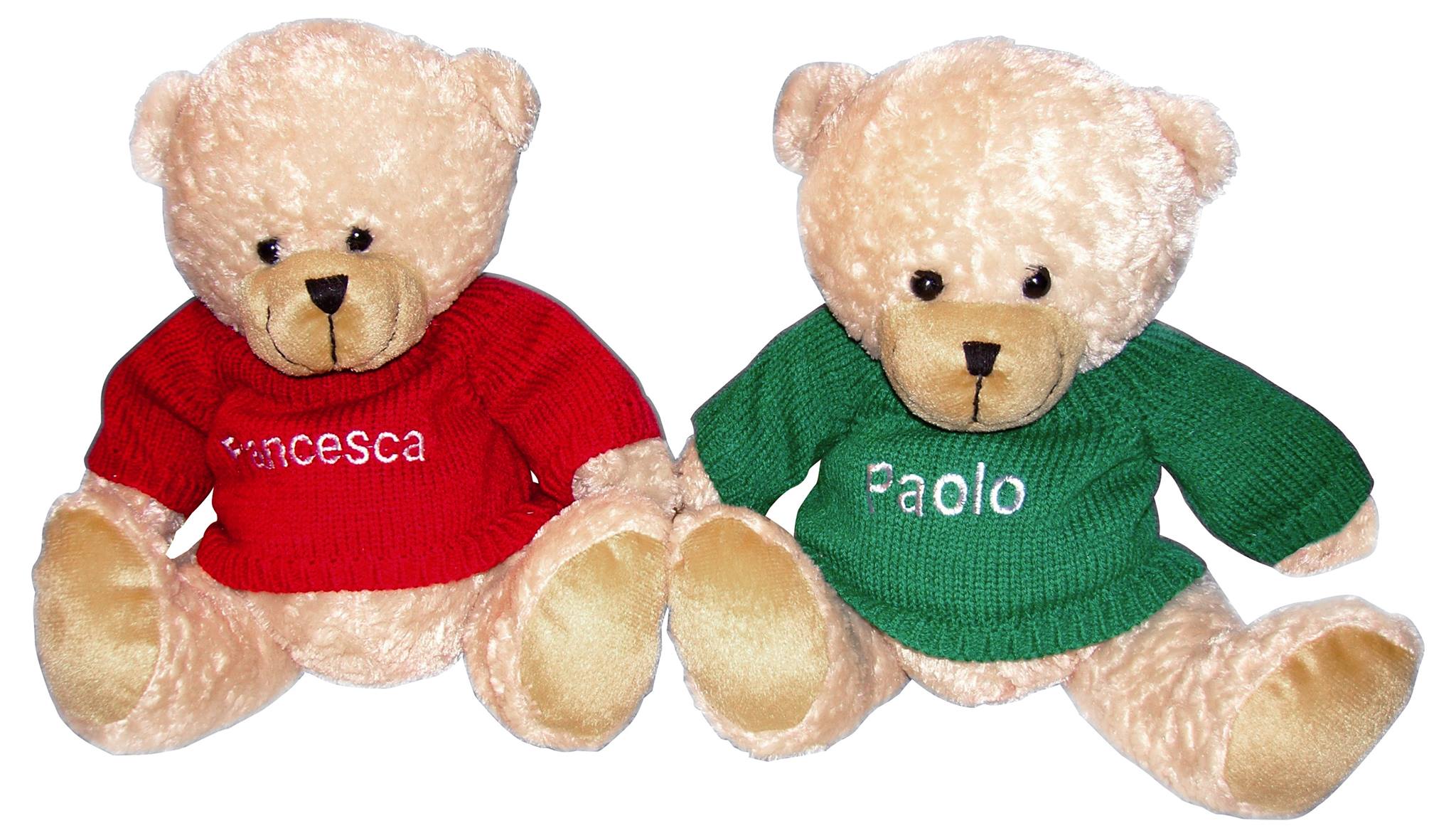 Golden Daffodils, Paolo and Francesca Teddy Bears