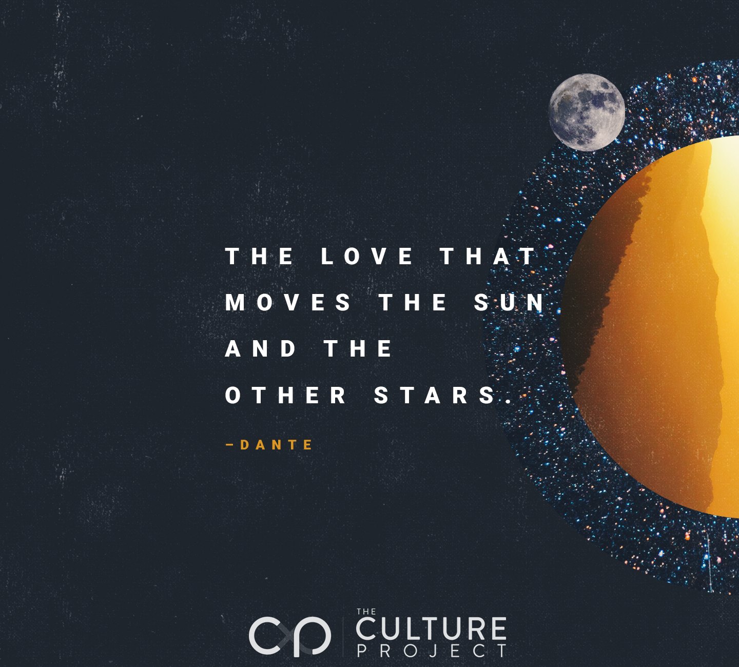 “The love that moves the sun and other stars,” Post by The Culture Project on Facebook (2018)