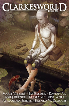 Brenda Clough, “Clio’s Scroll” (2023)
