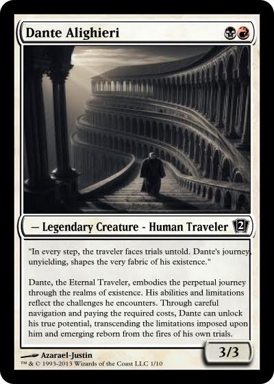 Azarael Peterson, Dante Magic The Gathering playing cards (2024)