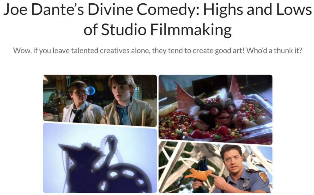 Meg Shields, “Joe Dante’s Divine Comedy” (2021)