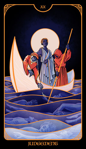 “Judgement” card for The Literary Tarot