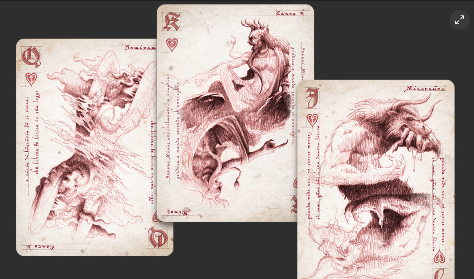 Passione Playing Cards: Avernum, Dite, Cocito