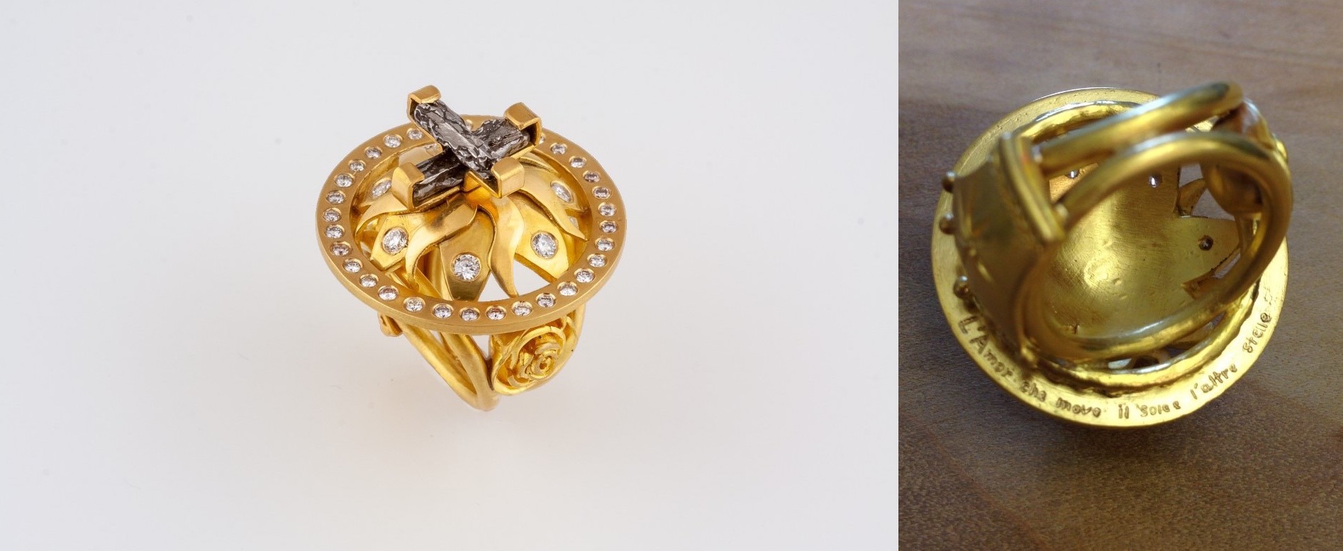 Donna Distefano, “The Love That Moves the Sun and the Other Stars” Ring