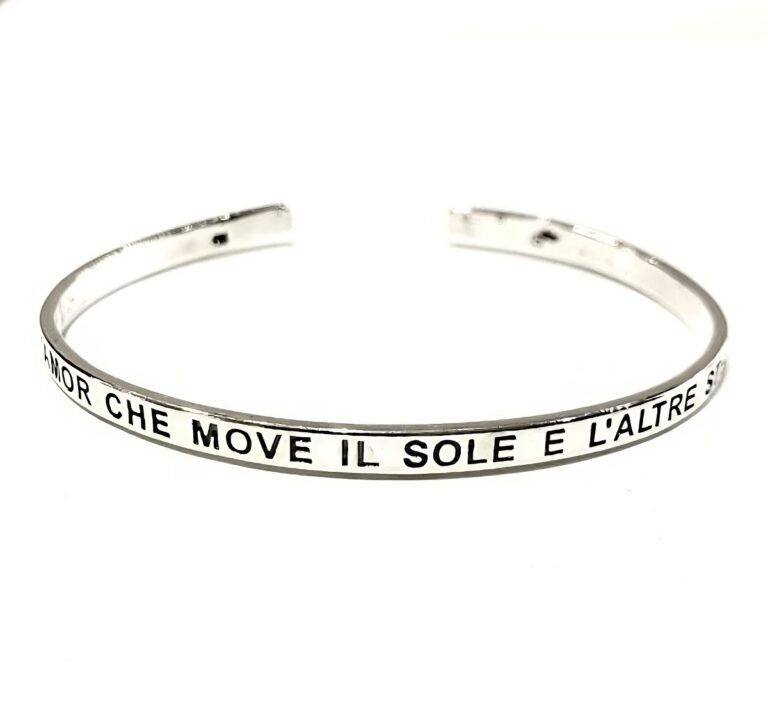 Shanti Gioielli, “Gioielli di Pace, bracciale: ‘L’Amor che move il sole e l’altre stelle’” (2024)