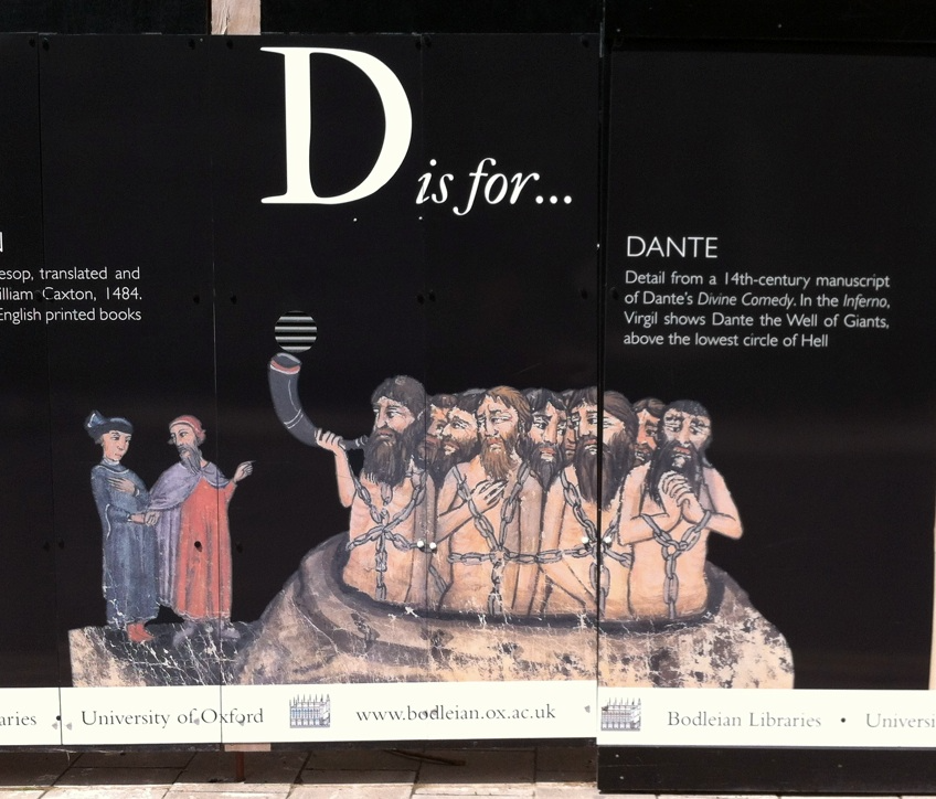 Outside On a Billboard, Bodleian Libraries, Oxford, England (2012)