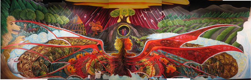 Susan Cervantes and Ellen Silva, Dante Murals at Saint Mary’s College (2006)