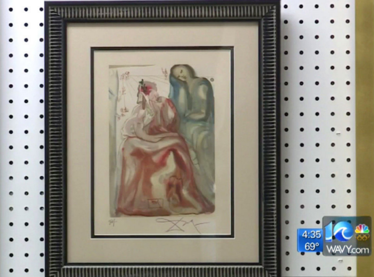 Vanessa Romo, “Thrift Store Wood Engraving Print Turns Out To Be Salvador Dalí Artwork” (2020)