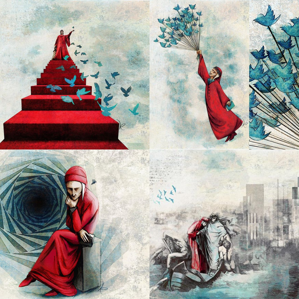 Kathia Recio, #Dante2018 Illustrations (2018)