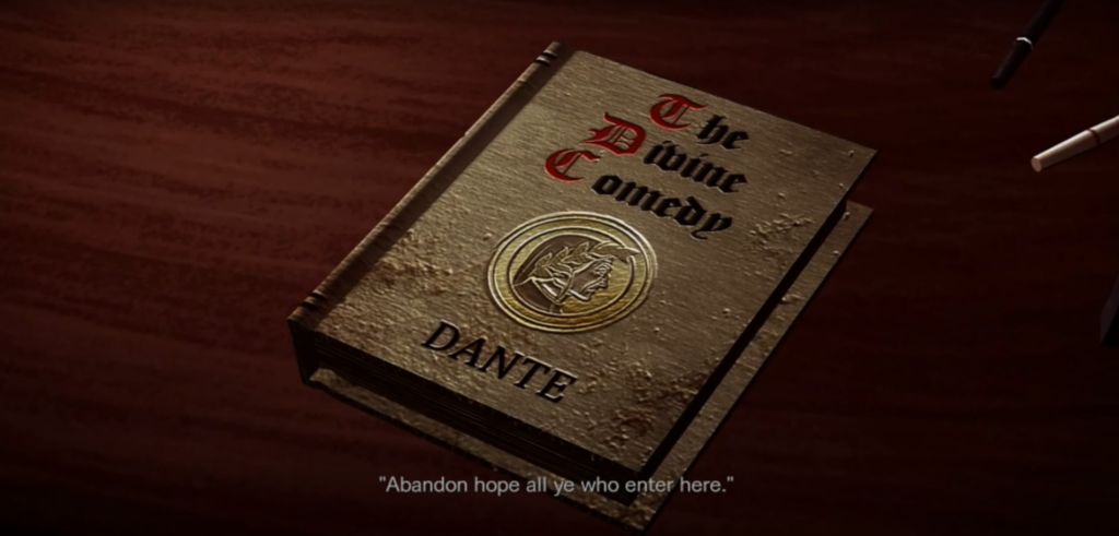 Resident Evil:  Revelations , “I’m not Dante, and you’re not Vergilius” (2012)