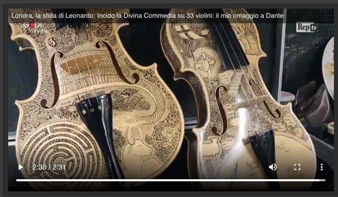 33 violins and a cello in honor of Dante