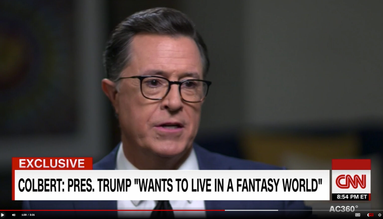 Stephen Colbert on Trump and heresy