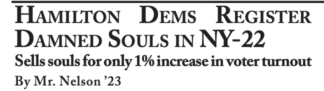 The Dual Observer, “Hamilton Dems Register Damned Souls in NY-22” (2020)