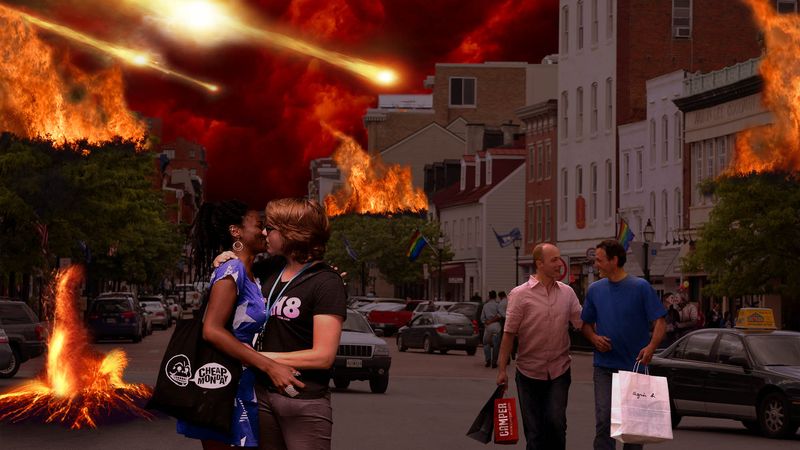 The Onion, “Hell Now a Thriving Epicenter of Gay Culture” (2013)